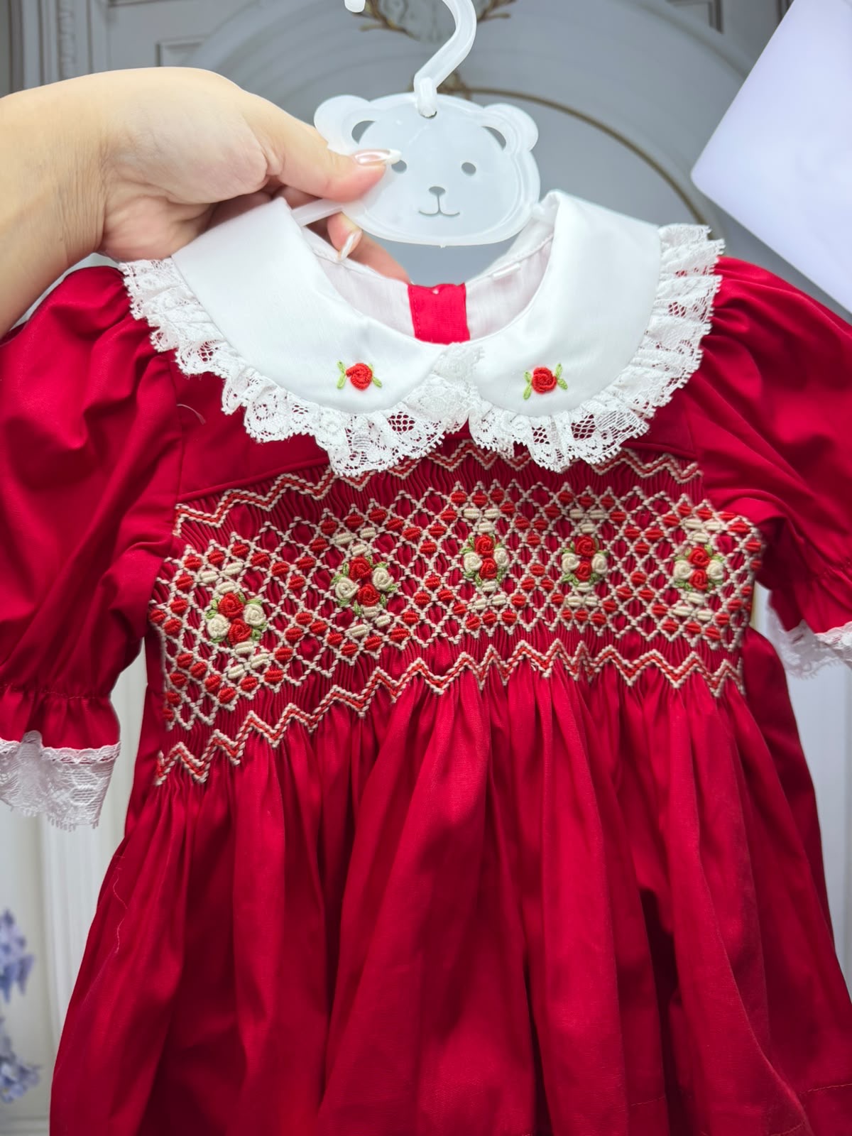 Red Smock Pjs ( Pre Order 7-10 Days)