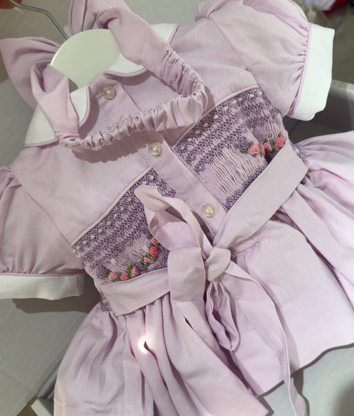 Lilac Front And Back Smocking