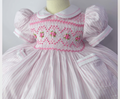 Pink Stripe Dress ( No Bows )