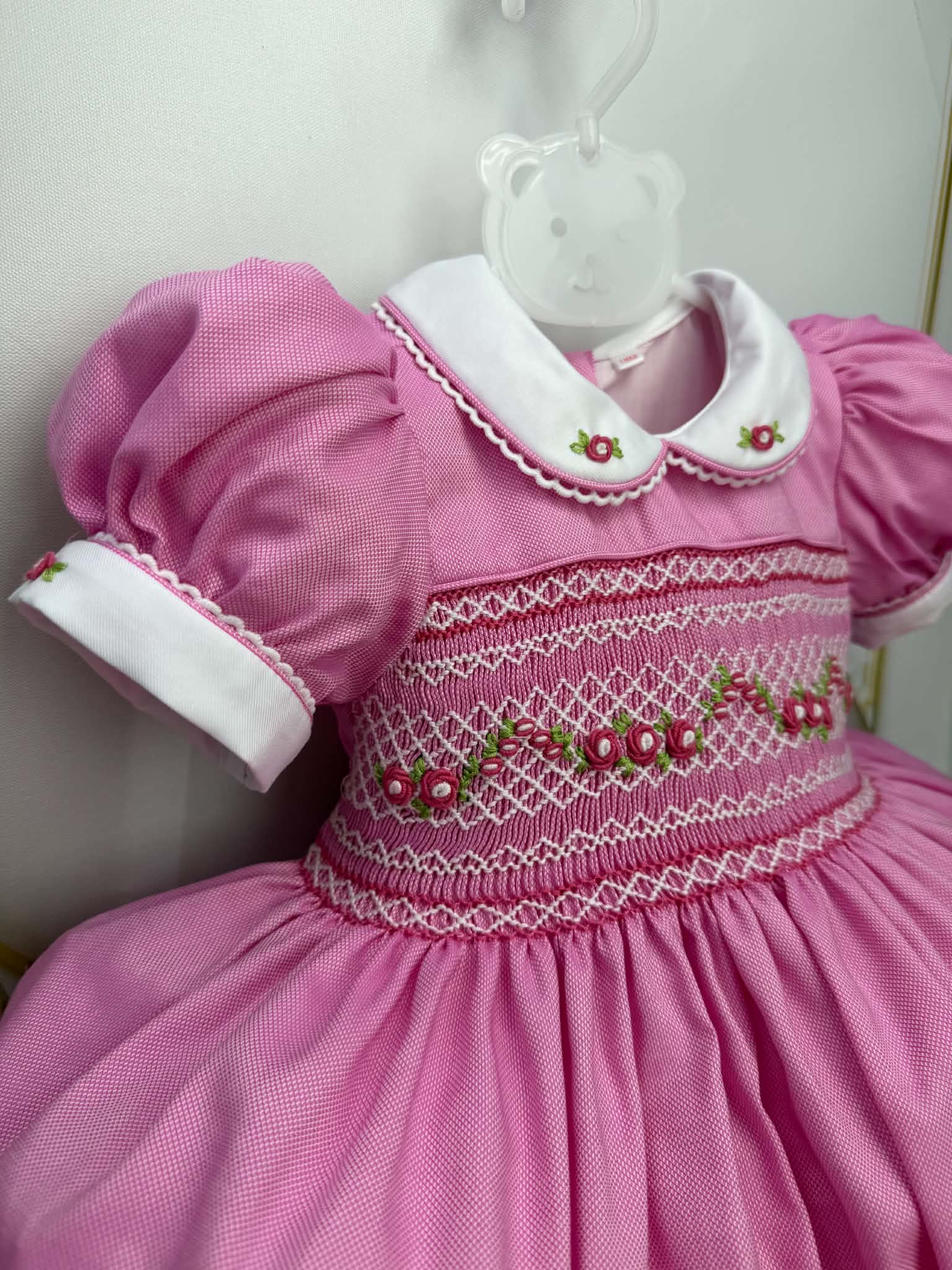 Dark Pink Smock Dress