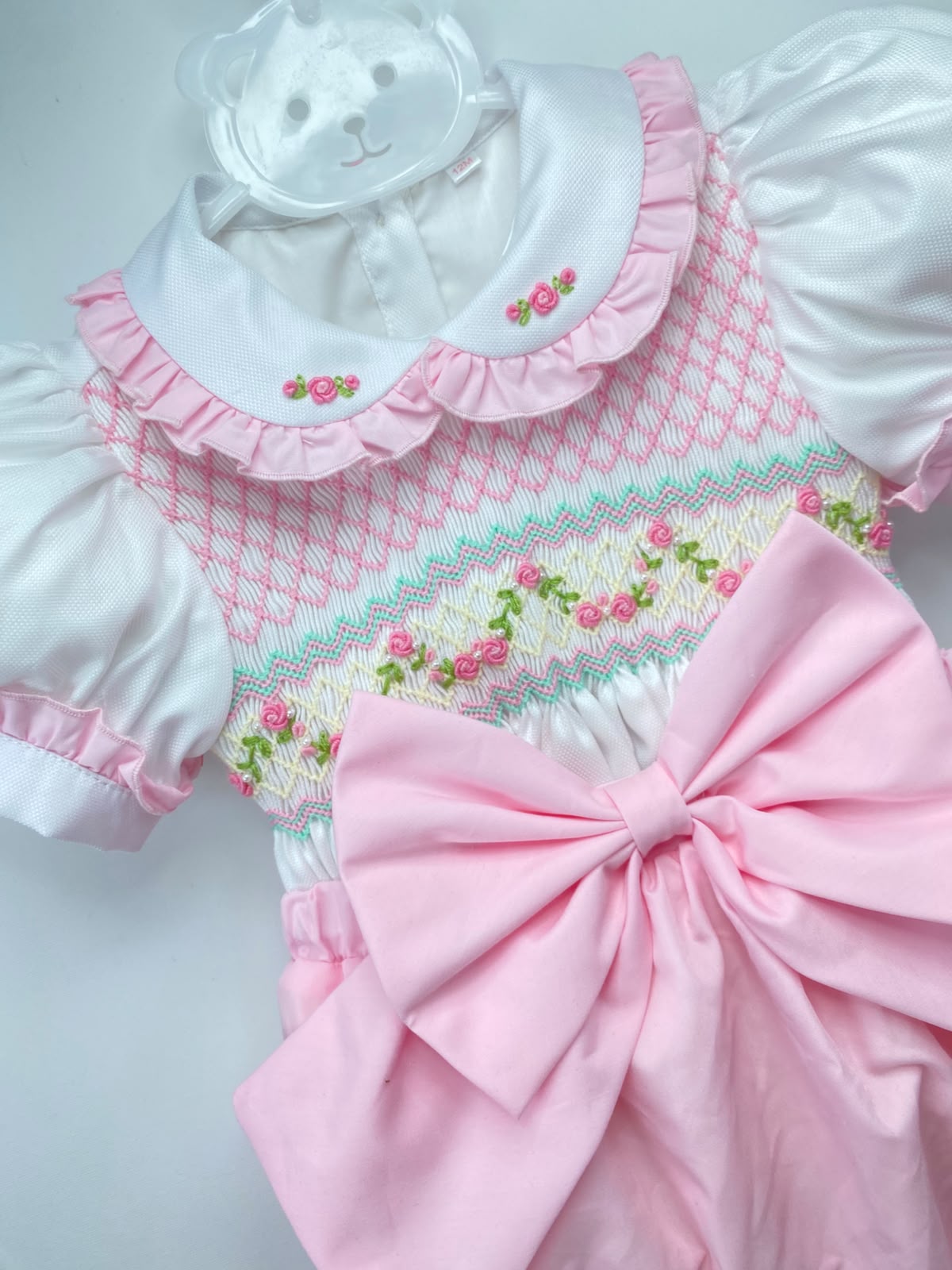 Pink With Mint Romper