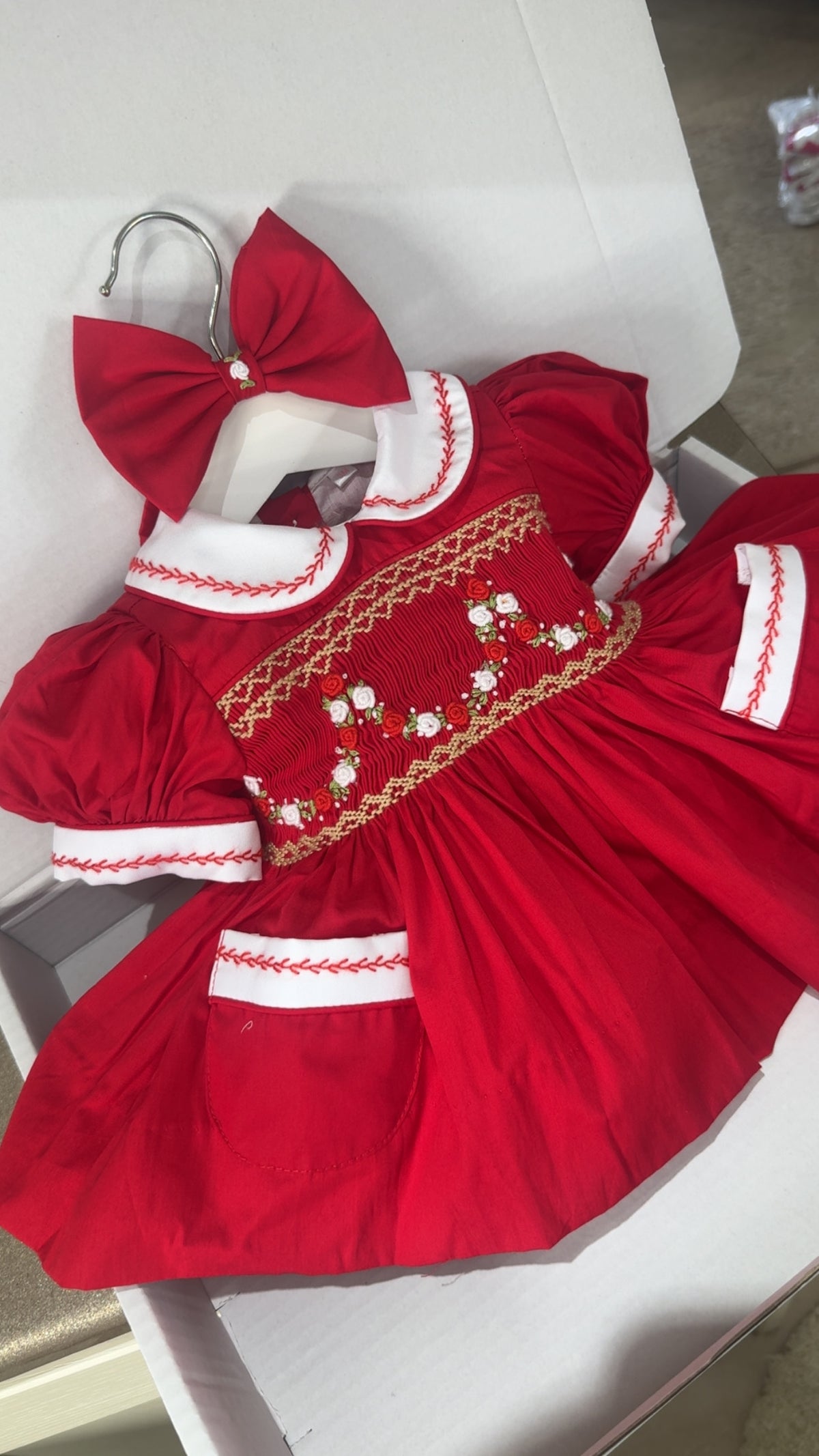 Red Garland Dress