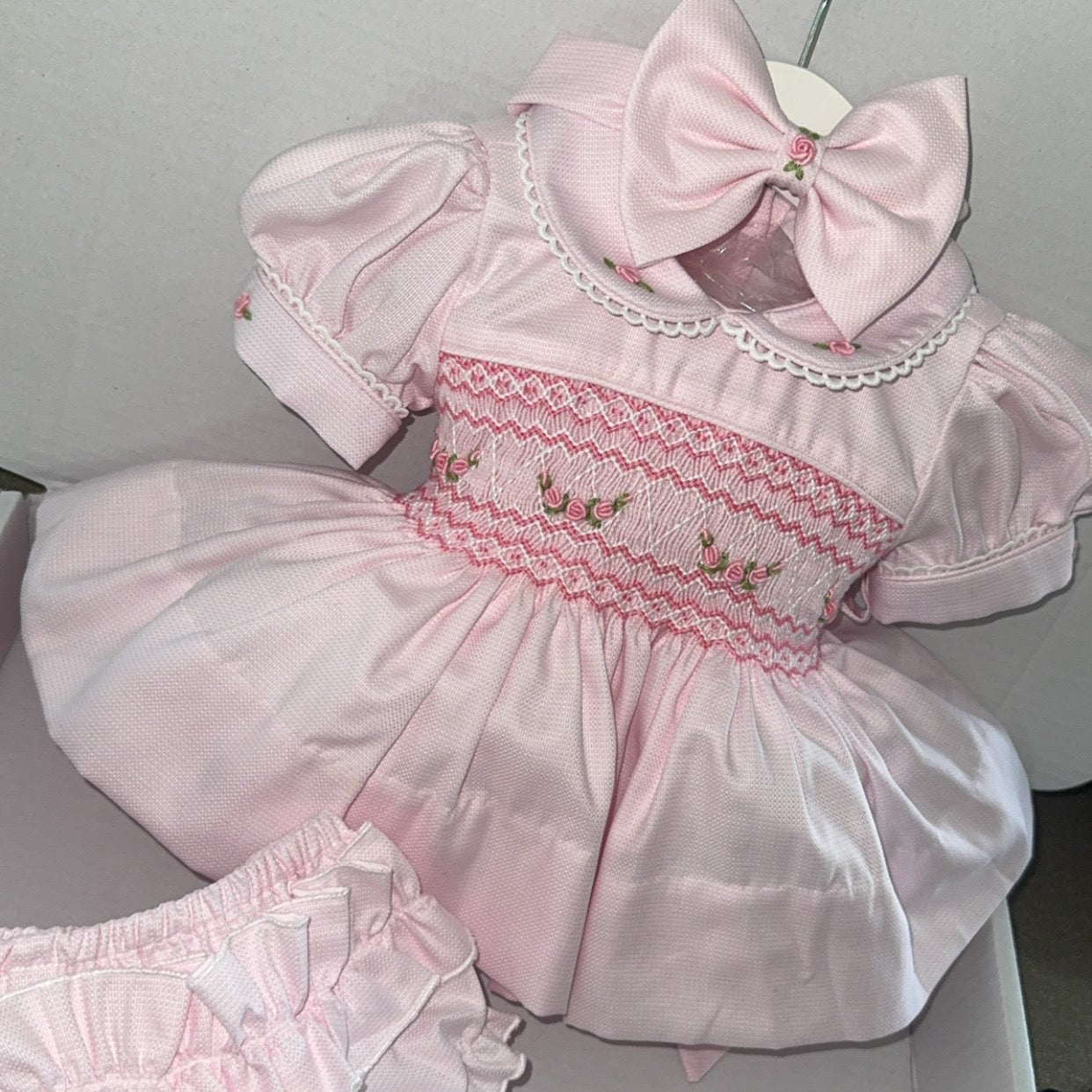 Light Pink Smocked Dress