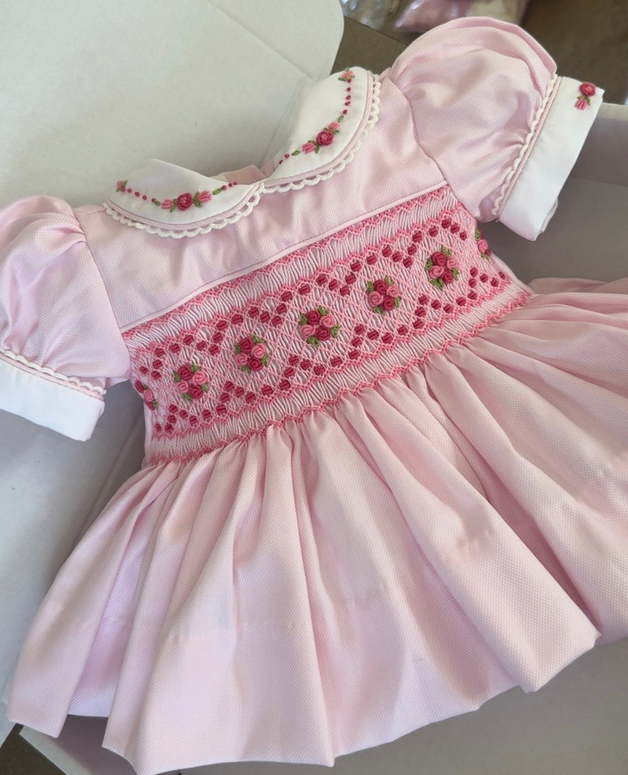 Pink Flower Cluster Dress