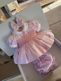 Pink With Gold Smock