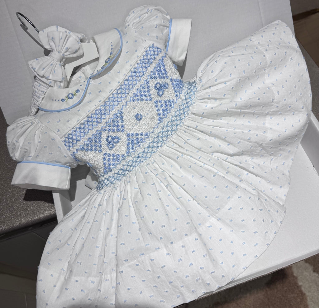 Blue Swiss Dot