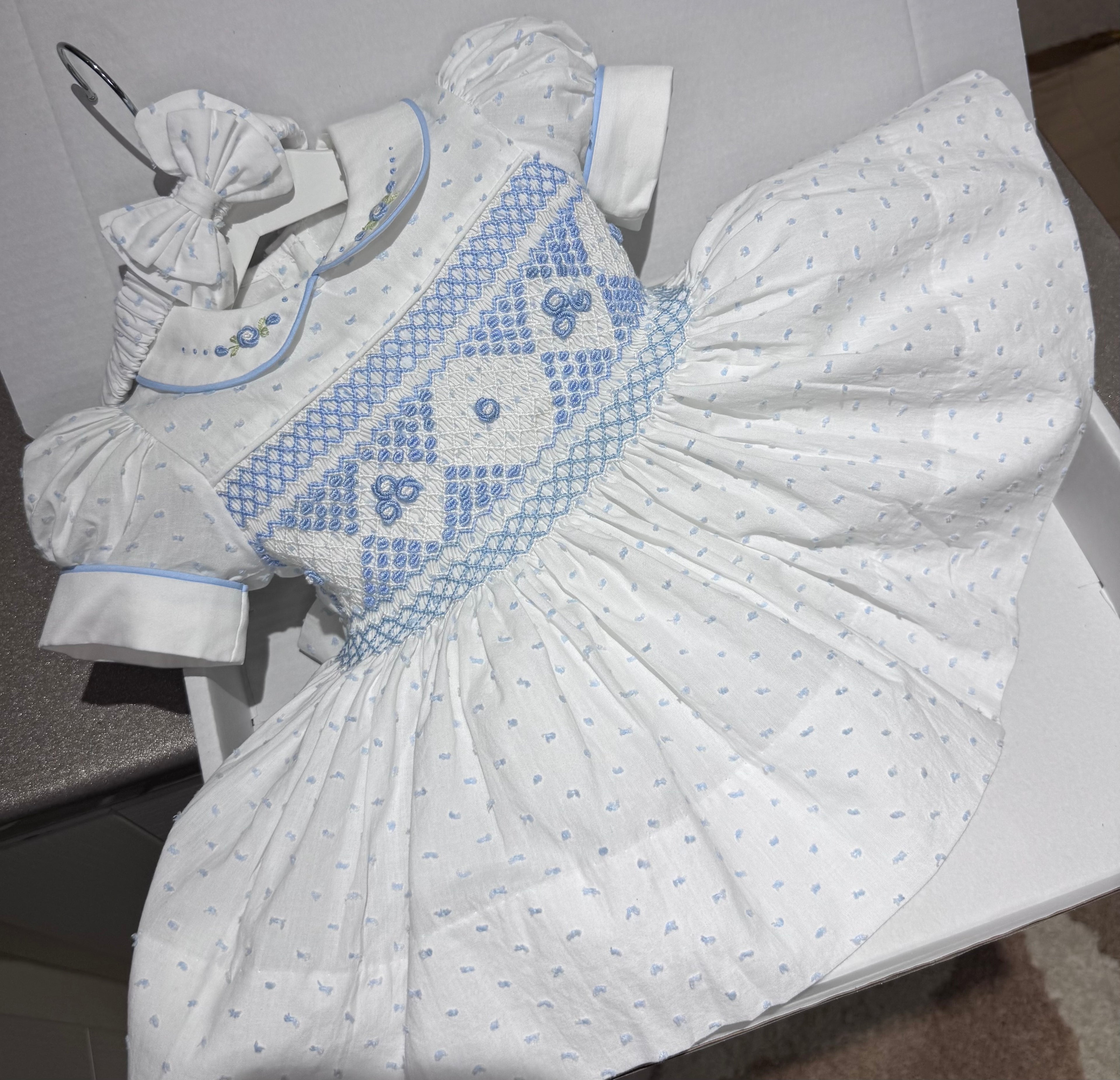 Blue Swiss Dot