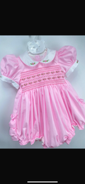 Bubble Gum Pink Bubble Romper ( Good Sizing)
