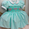 Aqua Smock Dress