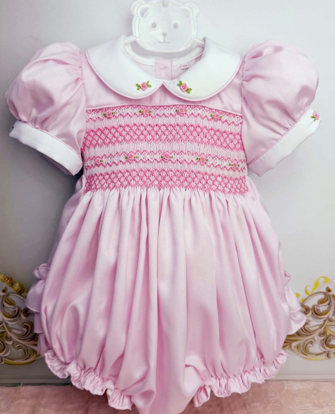 Pink Pearl  Romper ( Big Fitting)