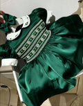 Bottle Green Silk Smock