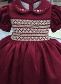 Burgundy Silk Smock