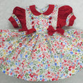 Red Floral Classic Dress