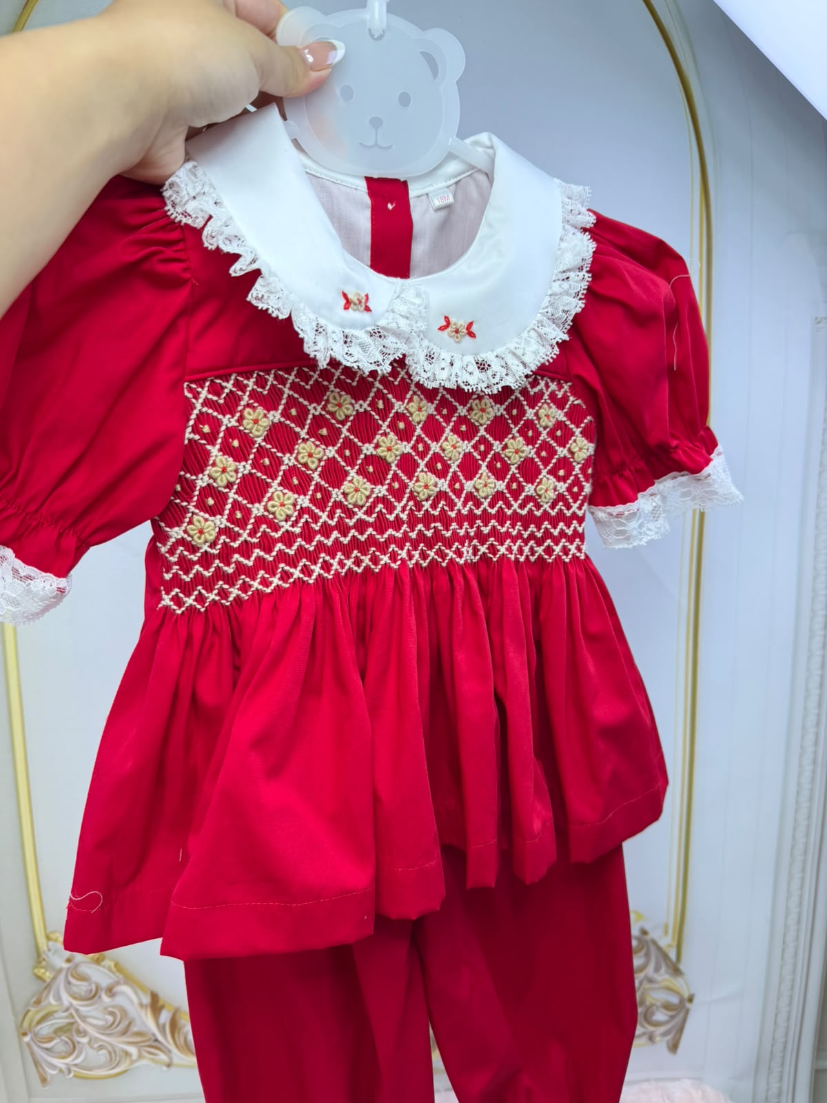 Red Smock Pjs ( Pre Order 7-10 Days)