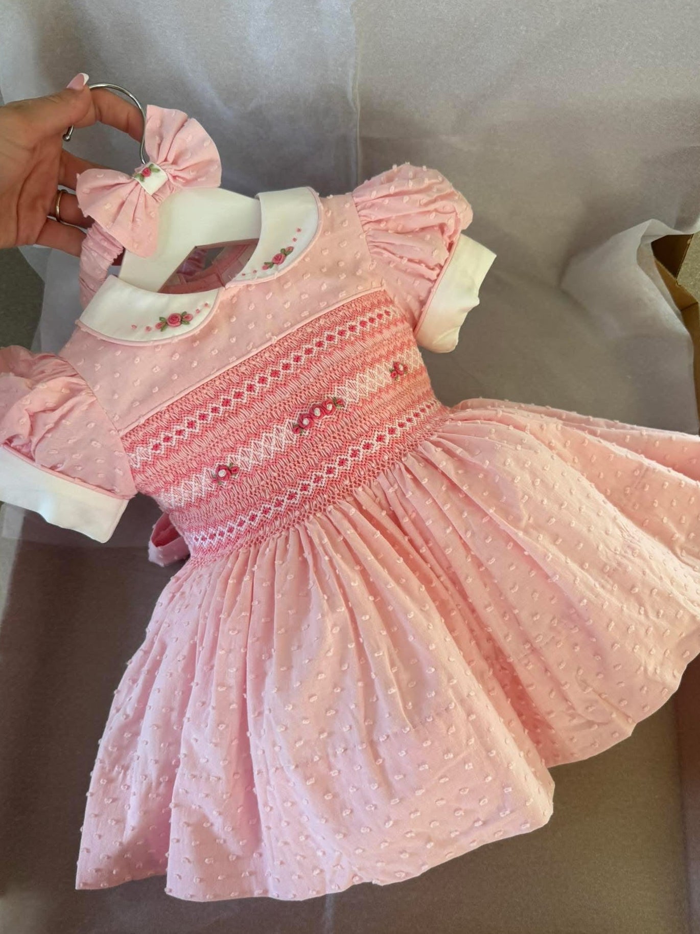 Pink Swiss Dress